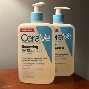 CeraVe Renewing SA Cleanser - 16 oz (2 bottles)